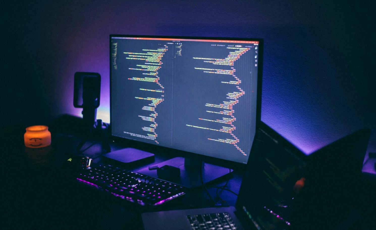 Modern design workspace with creative tools and collaborative environment